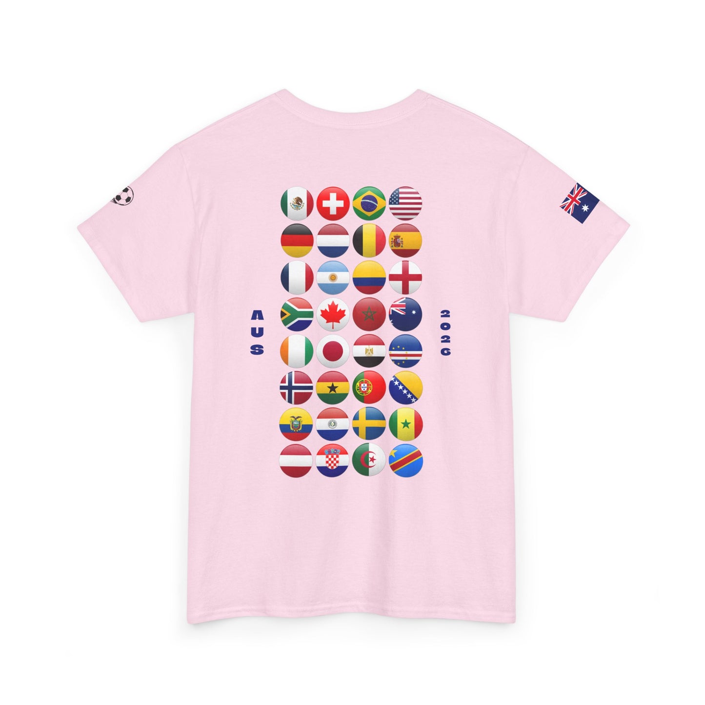 Australia Football T-Shirt - Unisex Australia Soccer Fan Tee with Flag (2026)