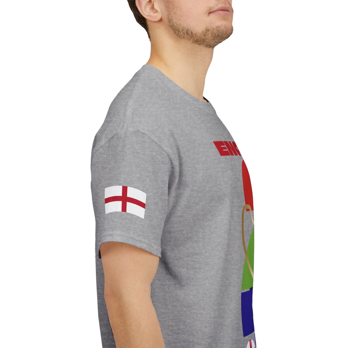 England Football T-Shirt - Unisex England Soccer Fan Tee with Flag (2026)