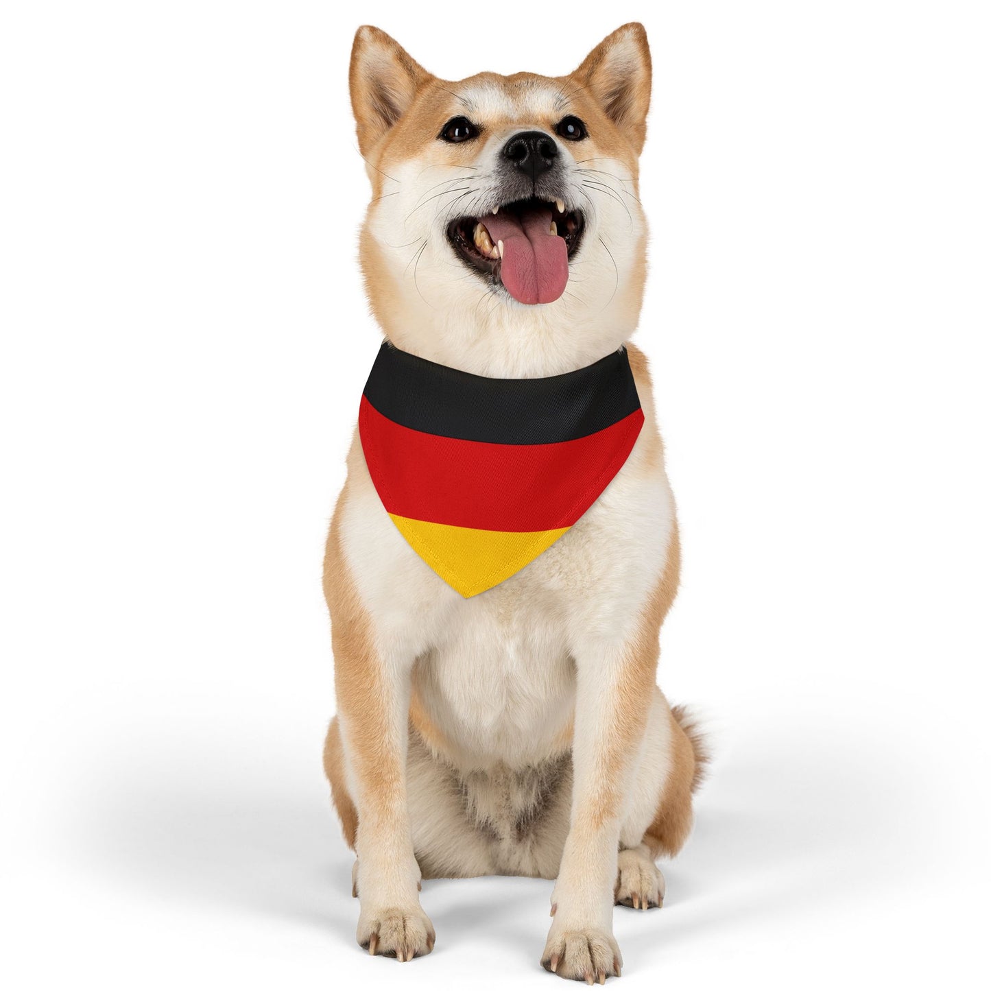 Germany Soccer Dog Bandana — German Flag Snap-On Pet Bandana, Fan Gear