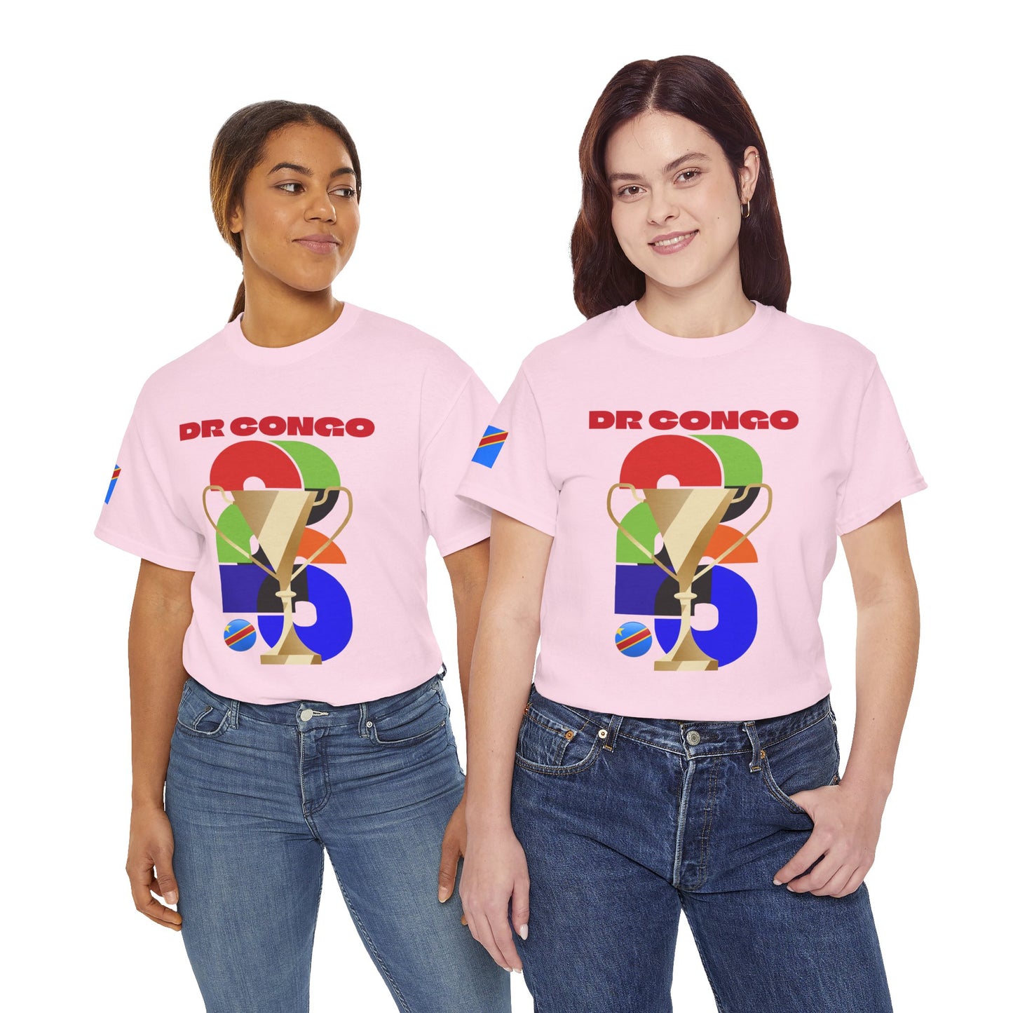DR Congo Football T-Shirt - Unisex DR Congo Soccer Fan Tee with Flag (2026)