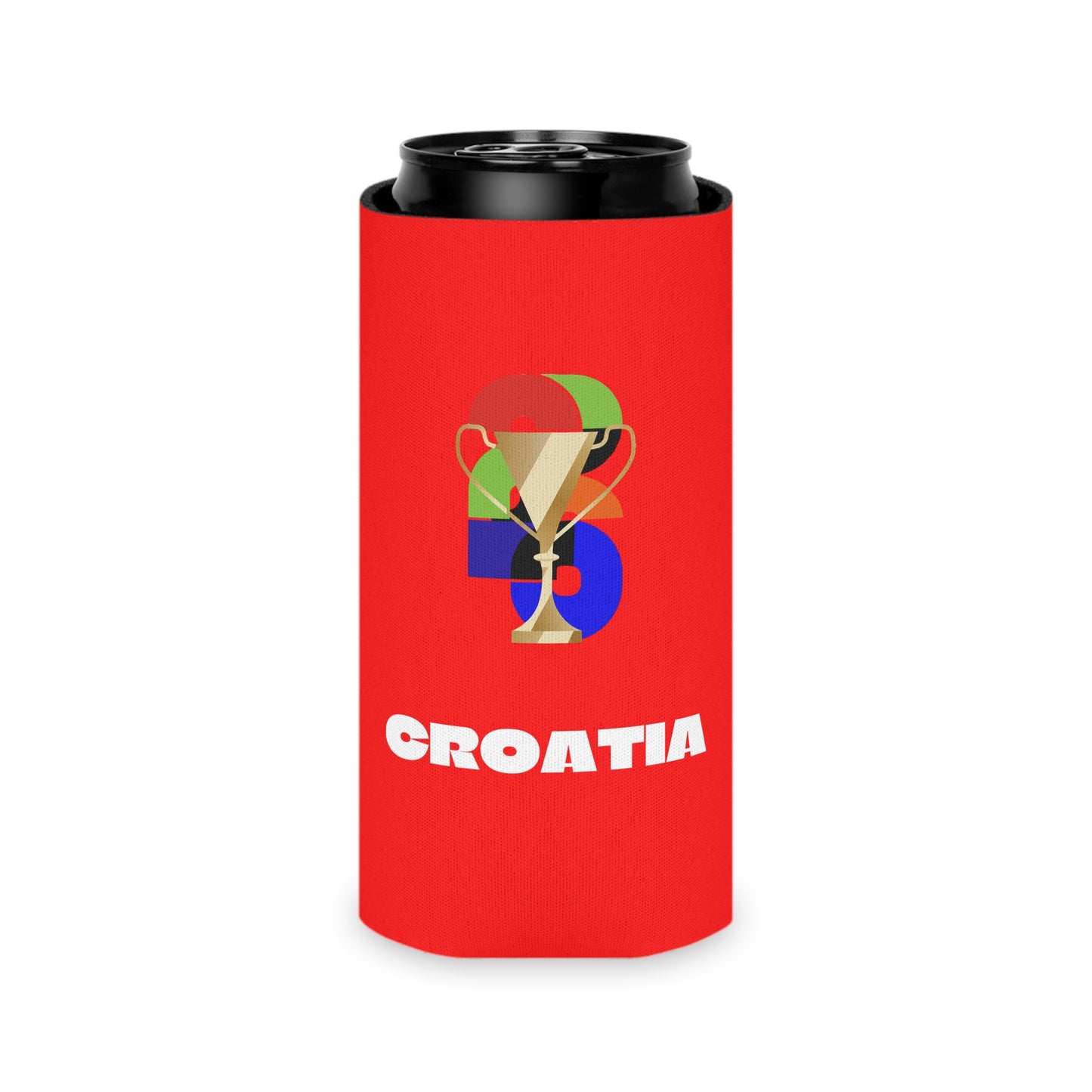 Croatia Soccer Can Cooler - Croatia Football Fan Koozie for Game Day (2026)