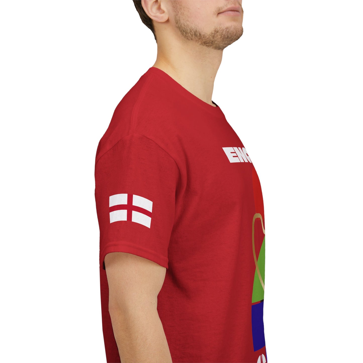 England Football T-Shirt - Unisex England Soccer Fan Tee with Flag (2026)