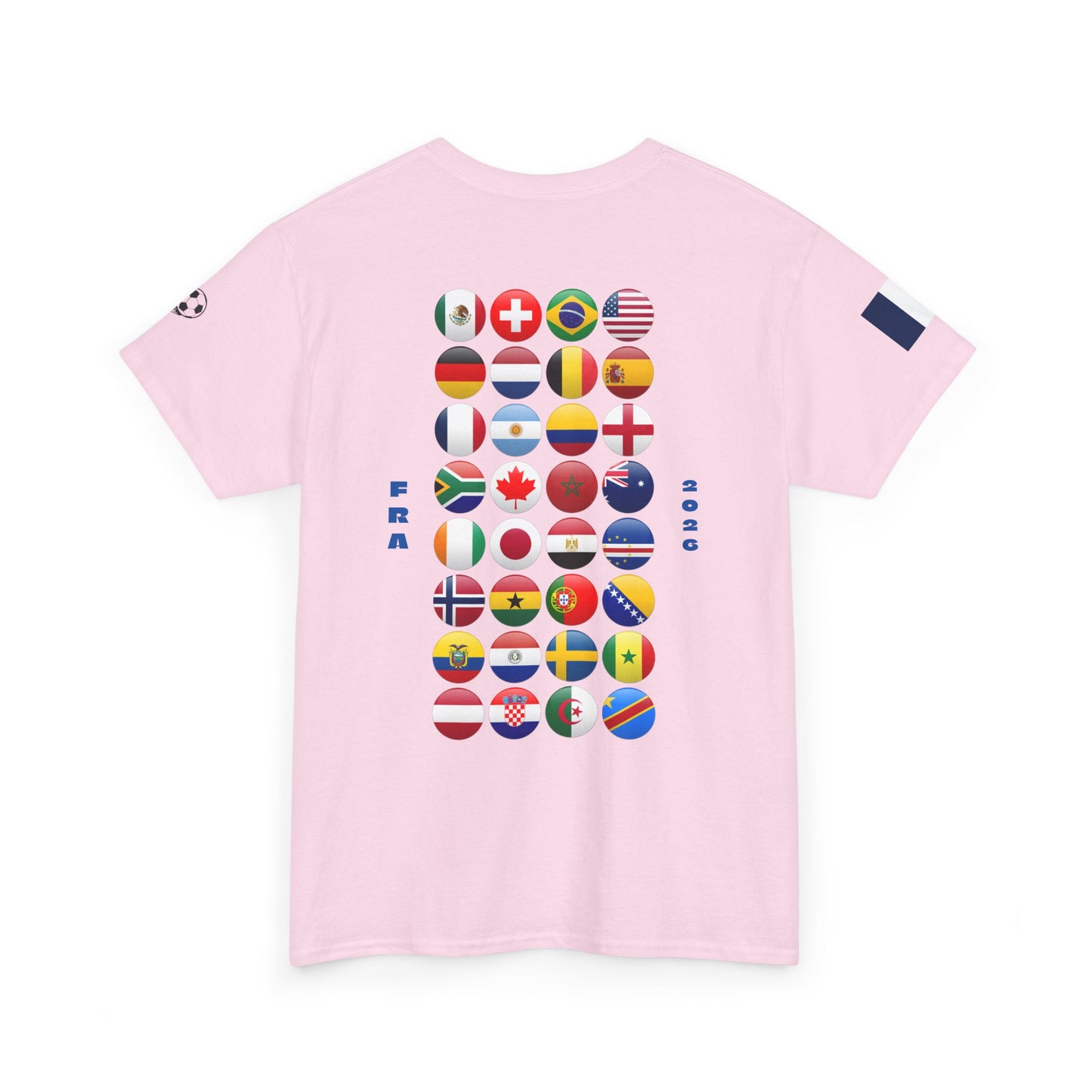 France Football T-Shirt - Unisex France Soccer Fan Tee with Flag (2026)