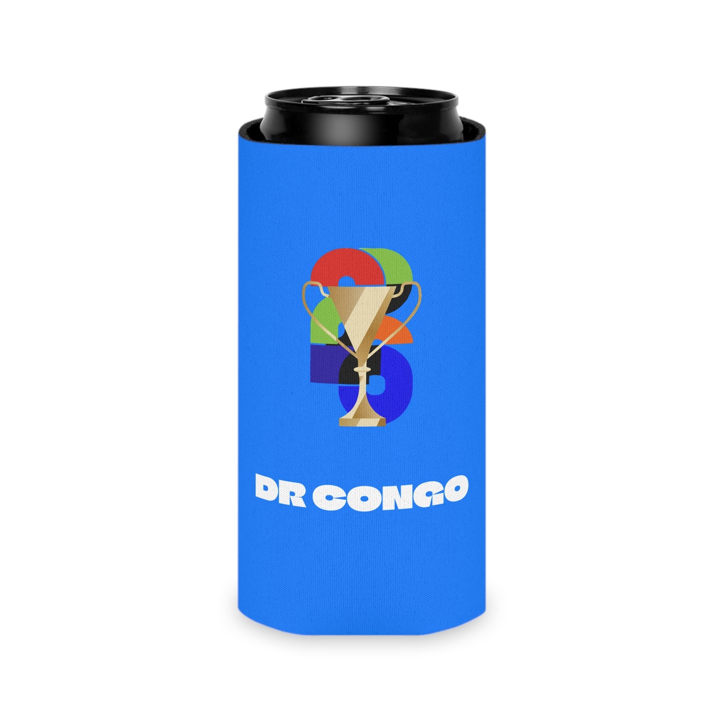 DR Congo Soccer Can Cooler - DR Congo Football Fan Koozie for Game Day (2026)