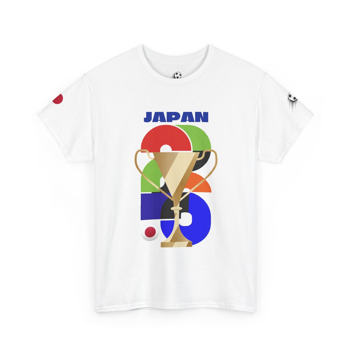 Japan Football T-Shirt - Unisex Japan Soccer Fan Tee with Flag (2026)