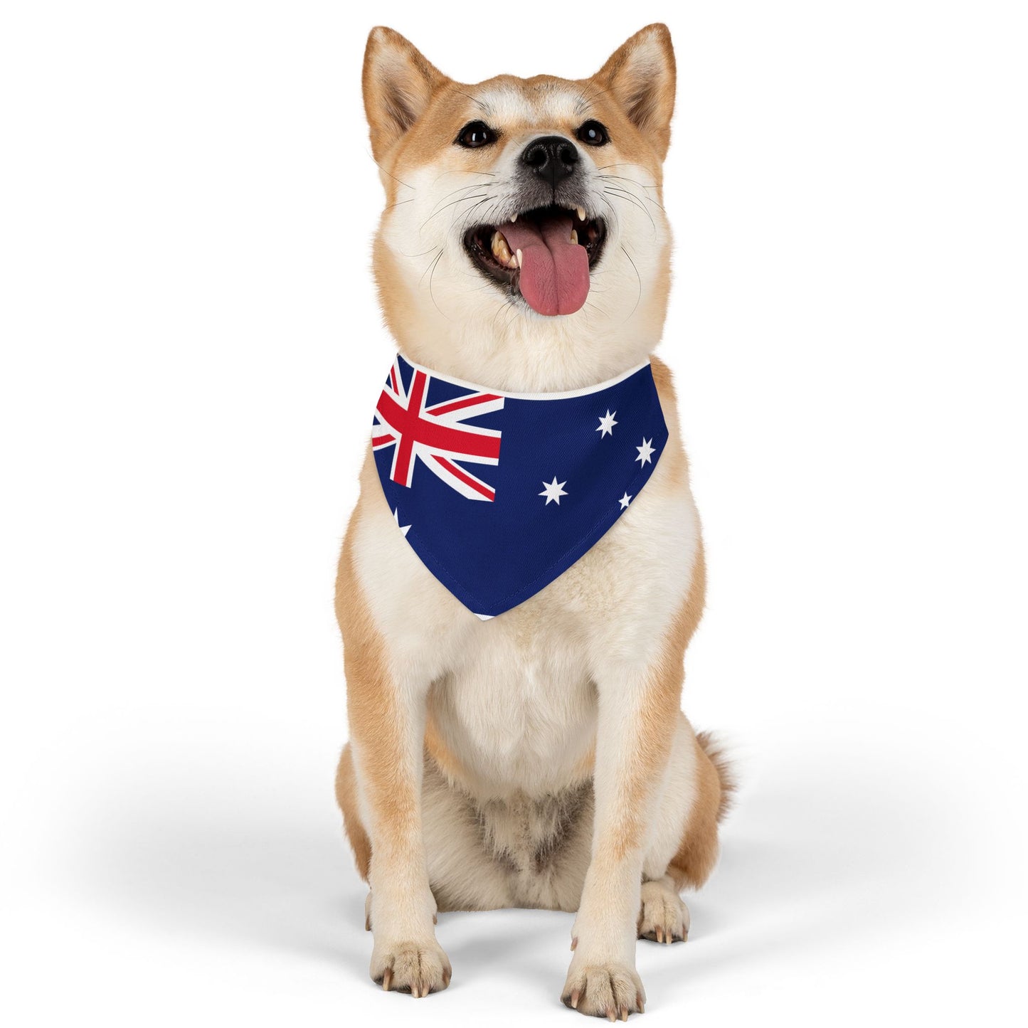 Australia Soccer Dog Bandana — Australian Flag Snap-On Pet Bandana, Fan Gear
