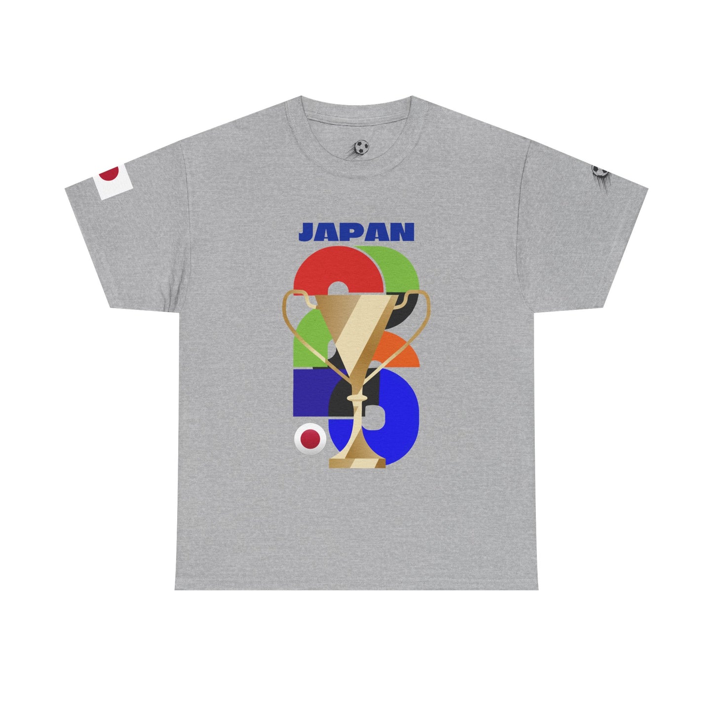 Japan Football T-Shirt - Unisex Japan Soccer Fan Tee with Flag (2026)