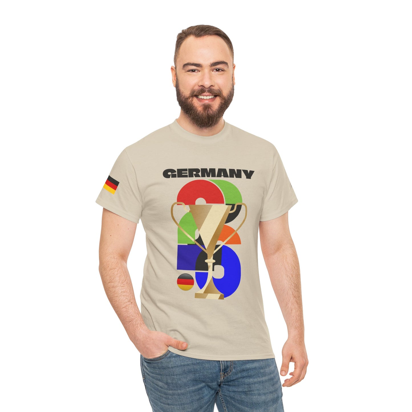 Germany Football T-Shirt - Unisex Germany Soccer Fan Tee with Flag (2026)