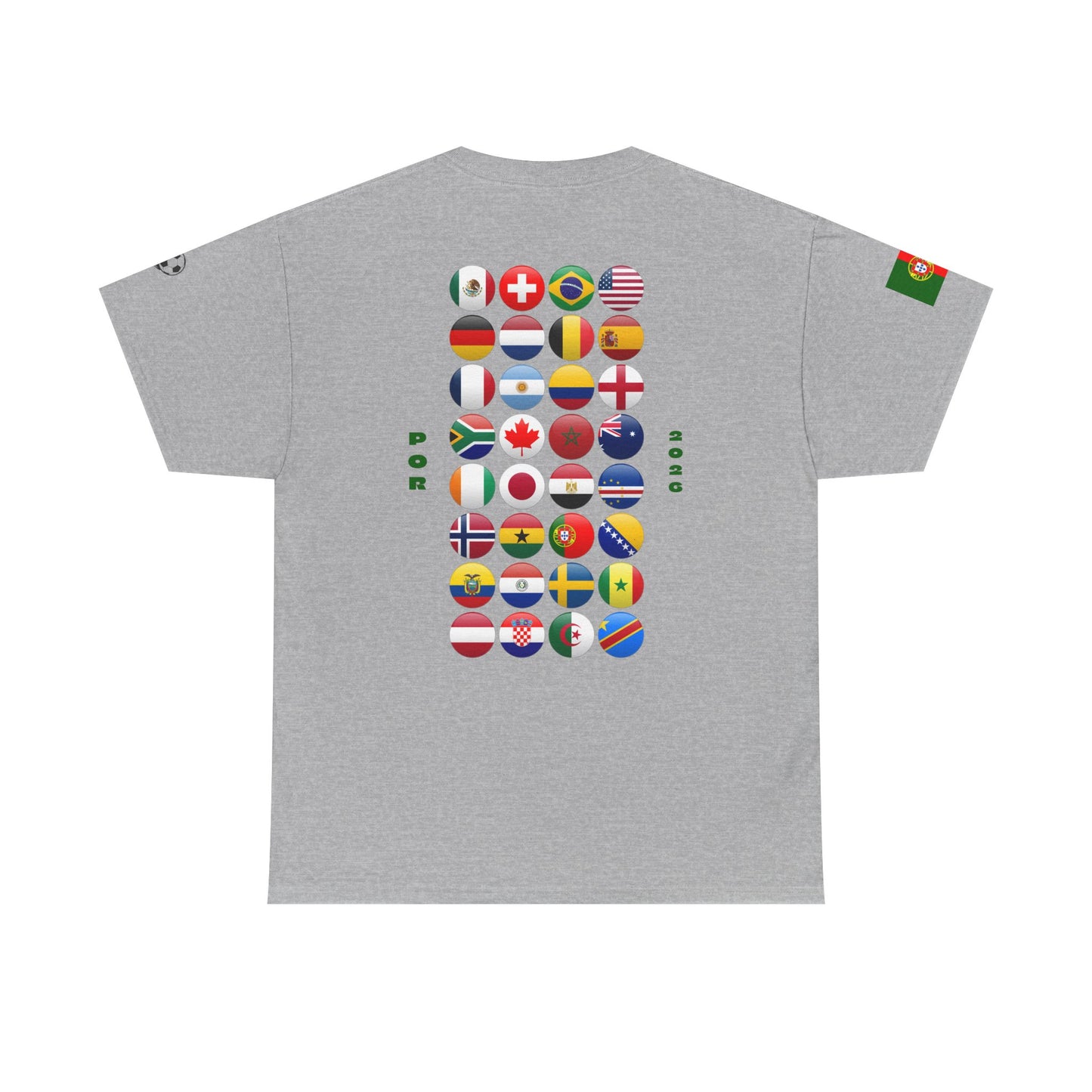 Portugal Football T-Shirt - Unisex Portugal Soccer Fan Tee with Flag (2026)