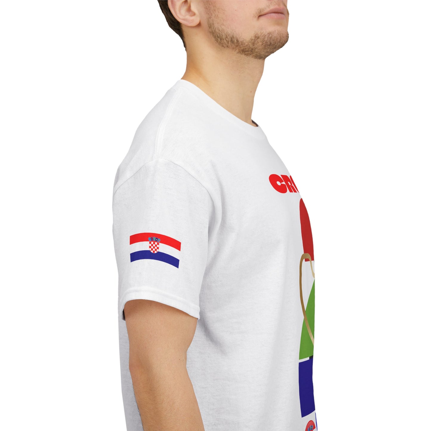 Croatia Football T-Shirt - Unisex Croatia Soccer Fan Tee with Flag (2026)