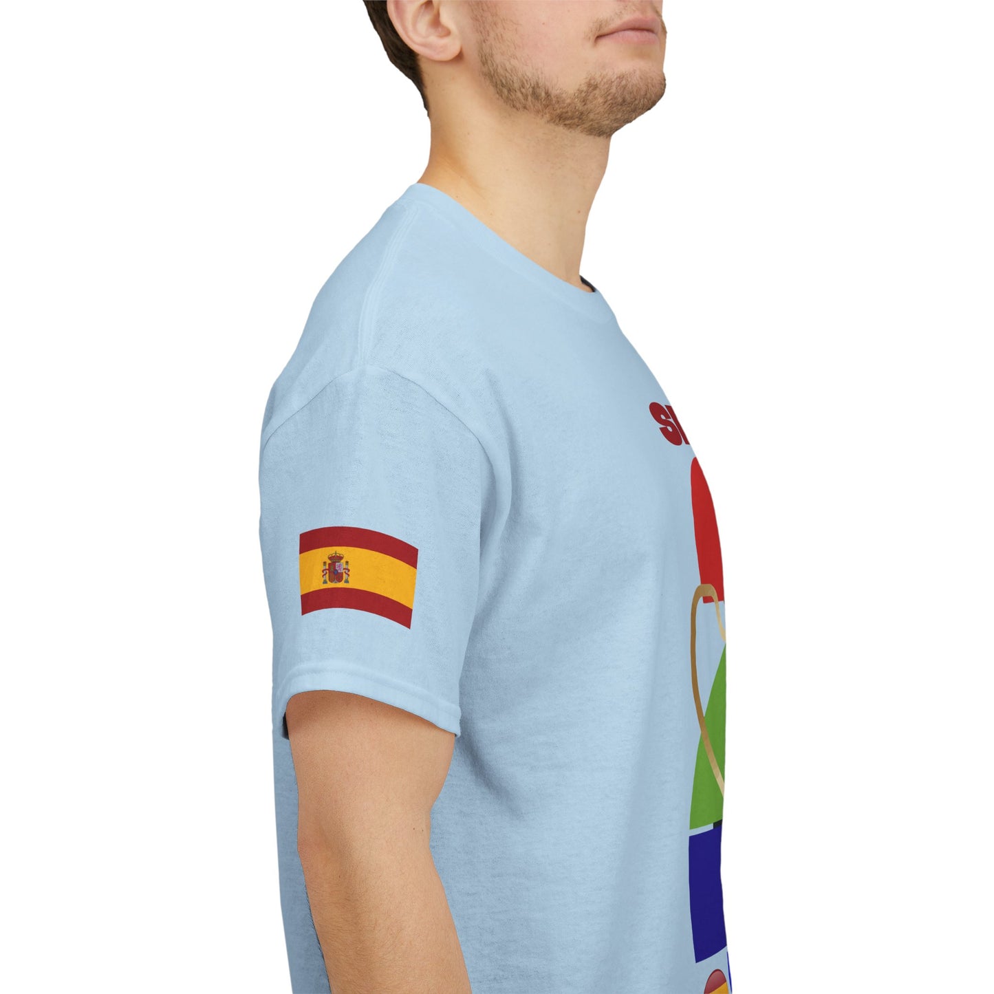 Spain Football T-Shirt - Unisex Spain Soccer Fan Tee with Flag (2026)