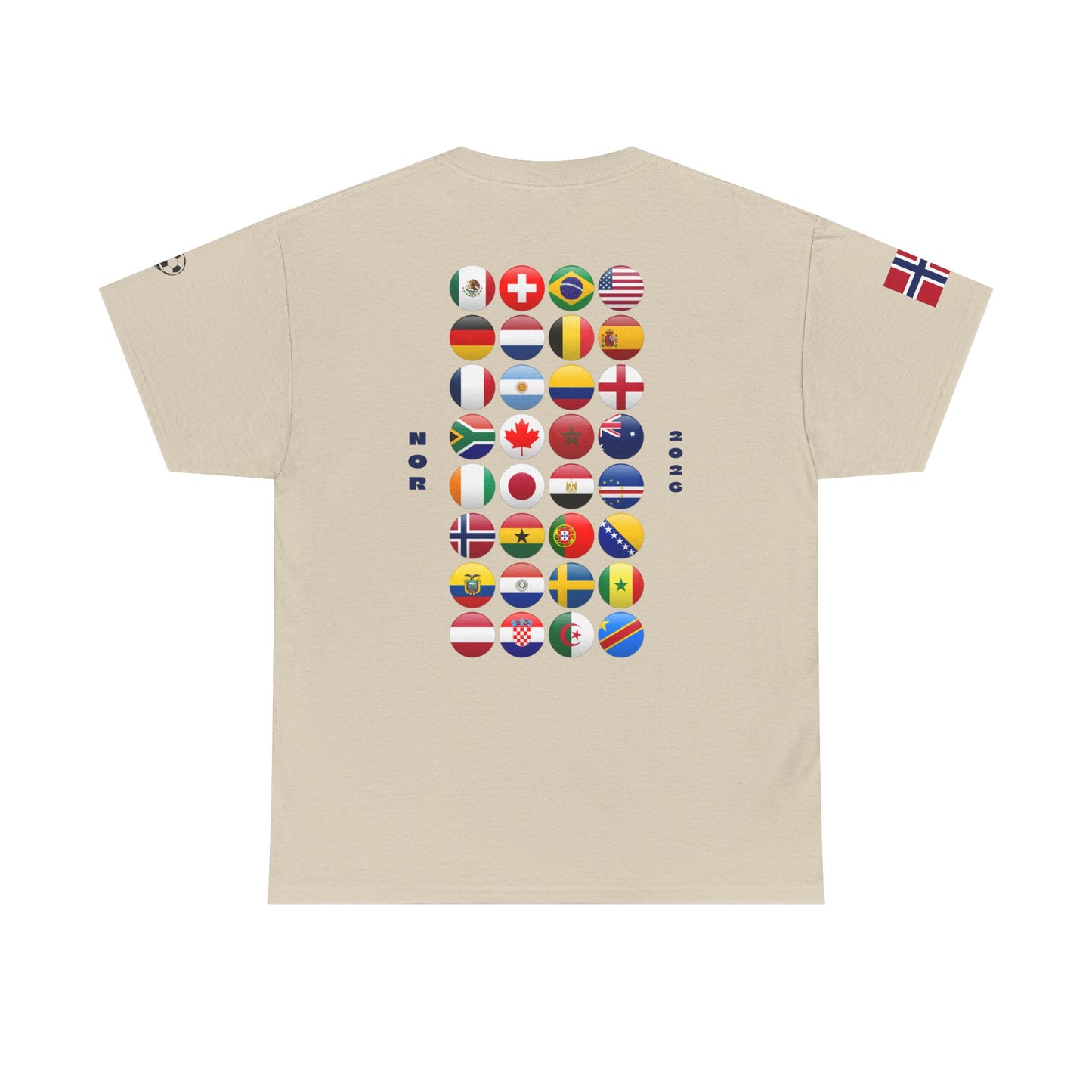 Norway Football T-Shirt - Unisex Norway Soccer Fan Tee with Flag (2026)