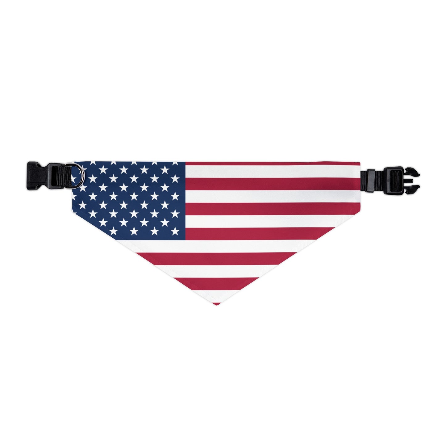 United States Soccer Dog Bandana — American Flag Snap-On Pet Bandana, Fan Gear