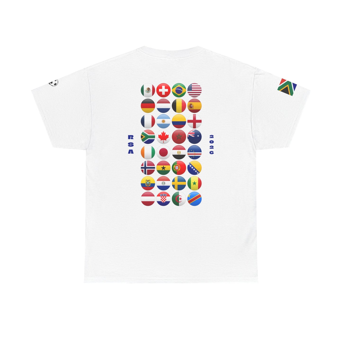 South Africa Football T-Shirt - Unisex South Africa Soccer Fan Tee with Flag (2026)