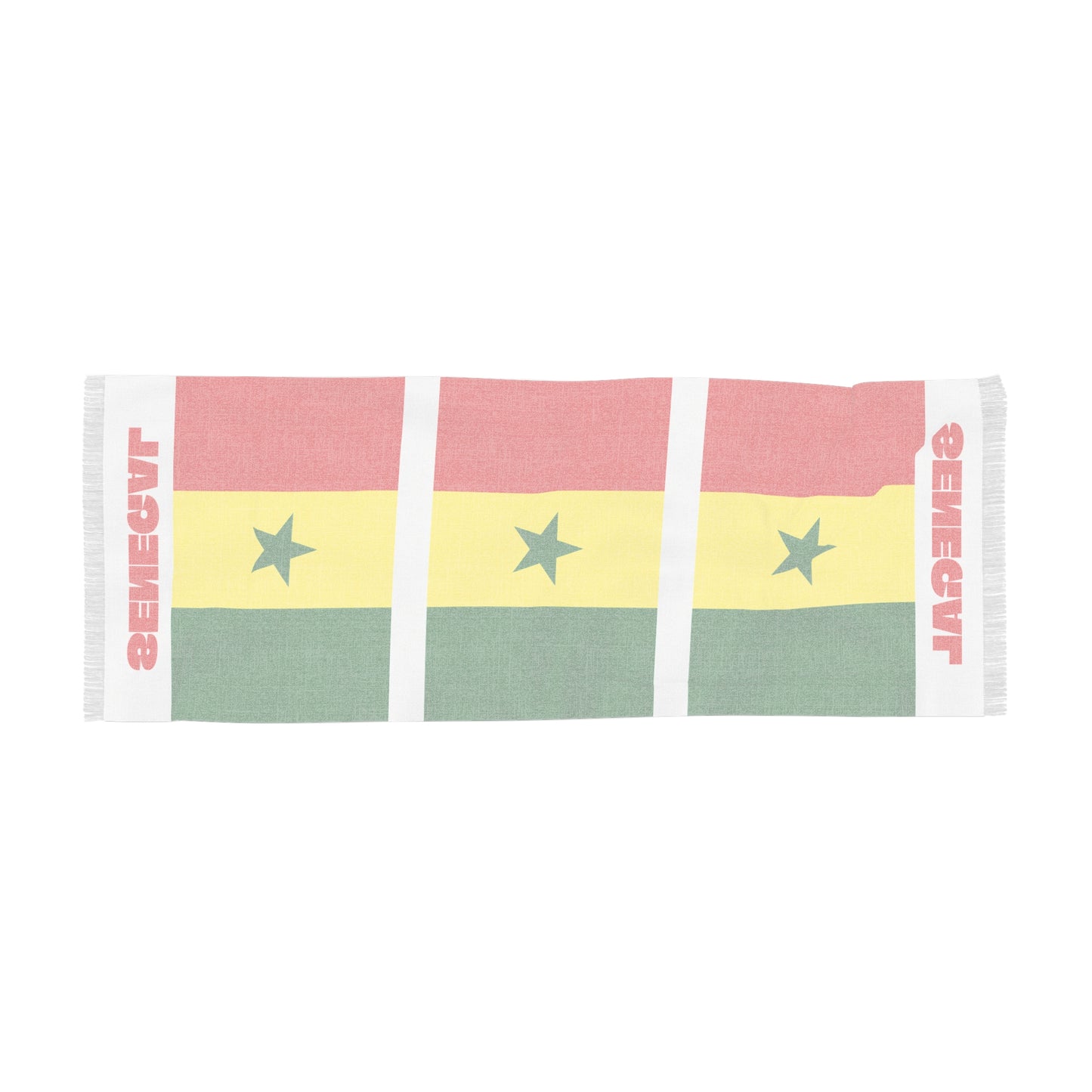 Senegal Soccer Scarf - Senegal Football Supporter Scarf with Flag (2026)