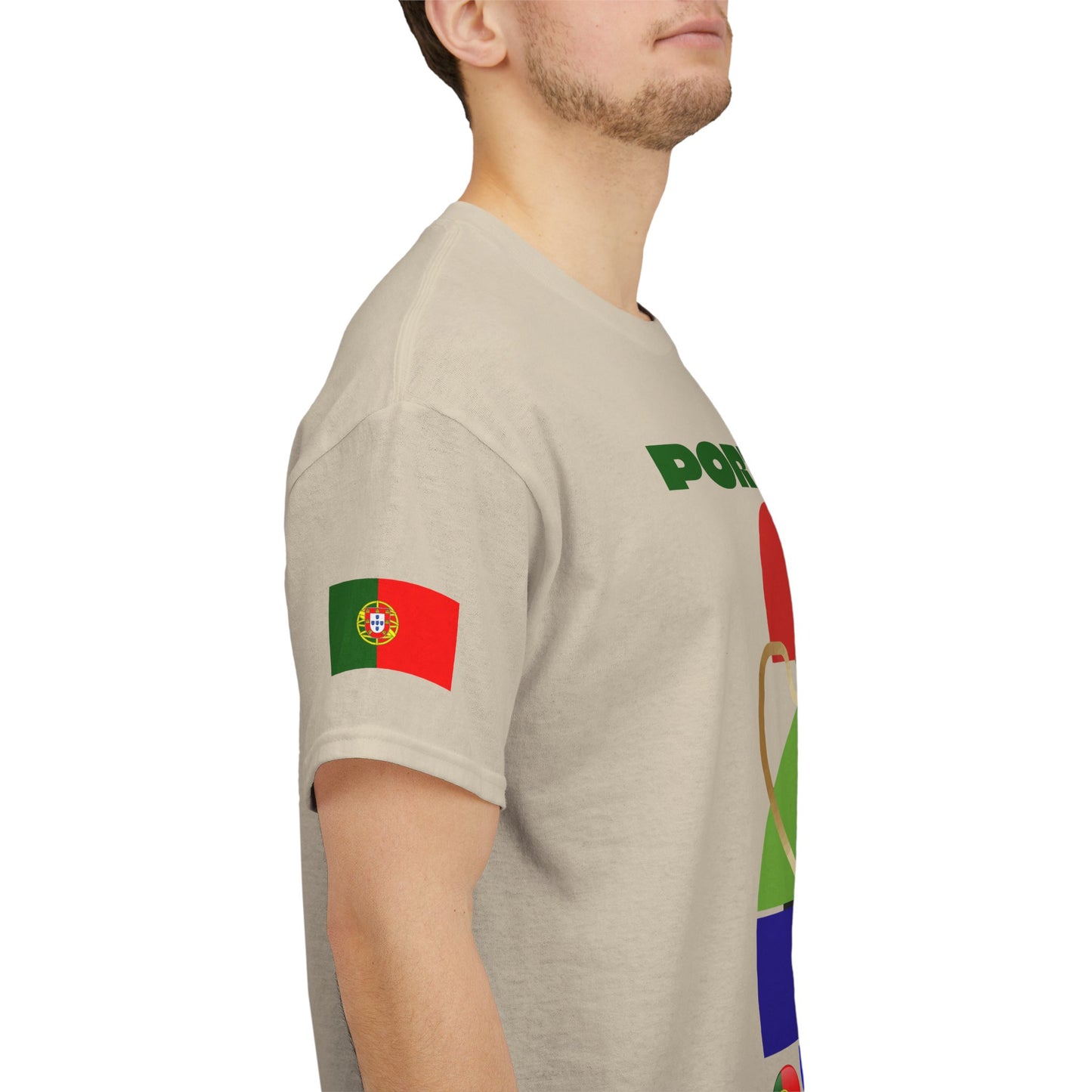 Portugal Football T-Shirt - Unisex Portugal Soccer Fan Tee with Flag (2026)