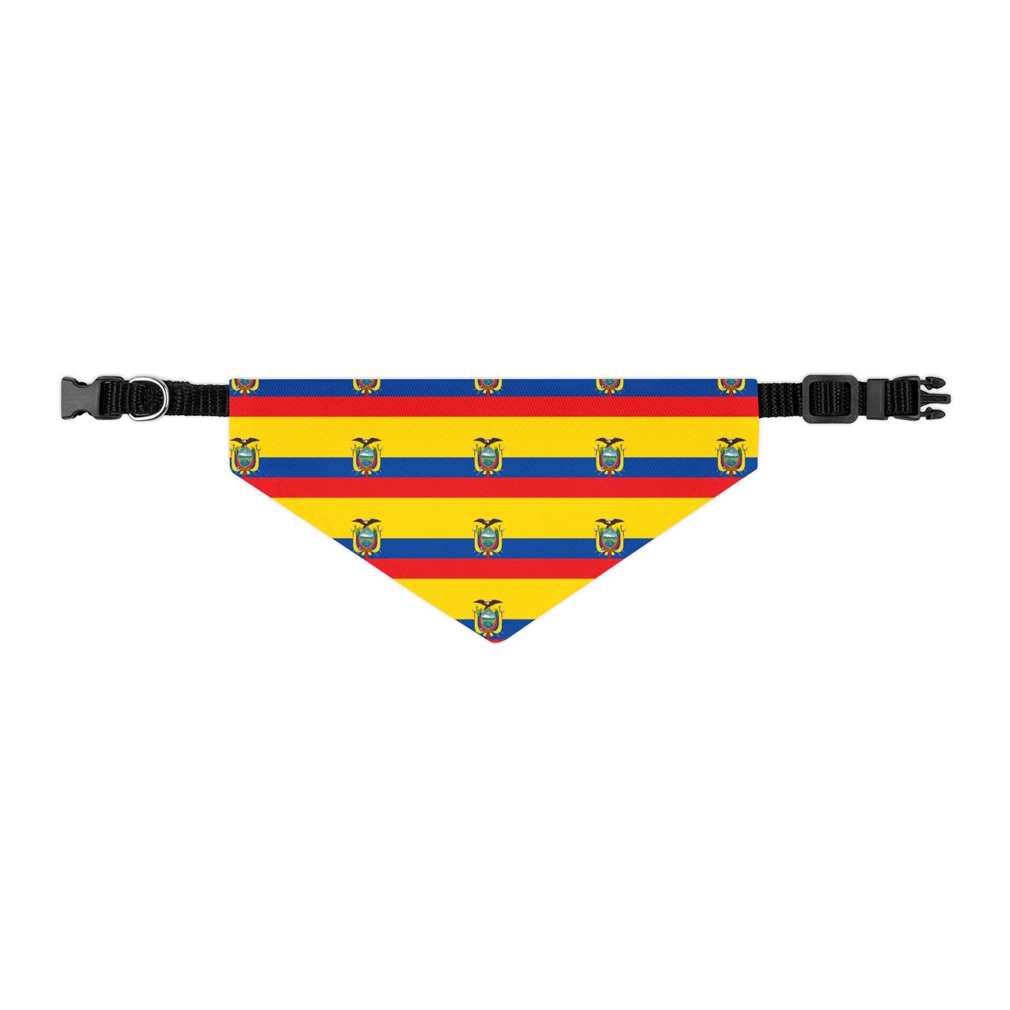 Ecuador Soccer Dog Bandana — Ecuadorian Flag Snap-On Pet Bandana, Fan Gear