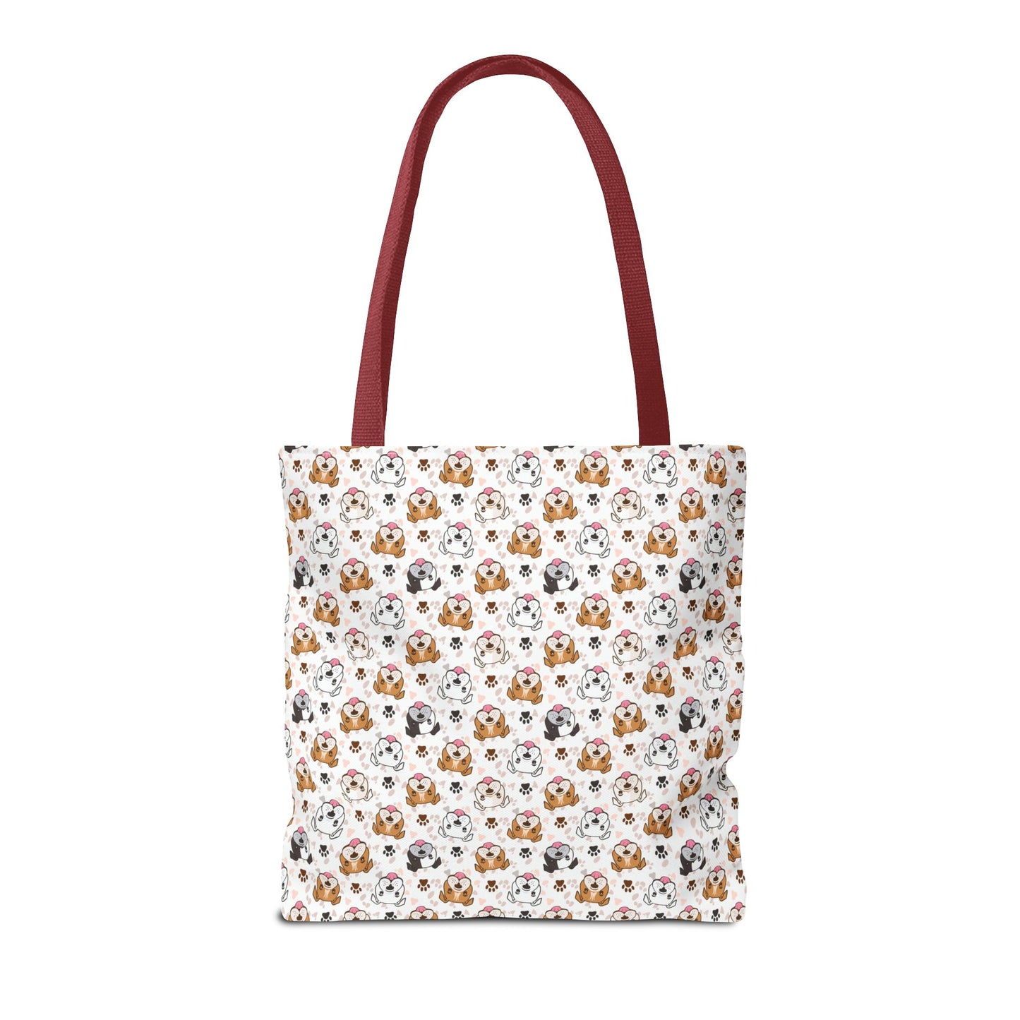 English Bulldog Tote Bag, Bulldog Lover Gift, Paw Print Design, Pet Owner Gift, Shopping Bag, Bulldog Mom/Dad Gift