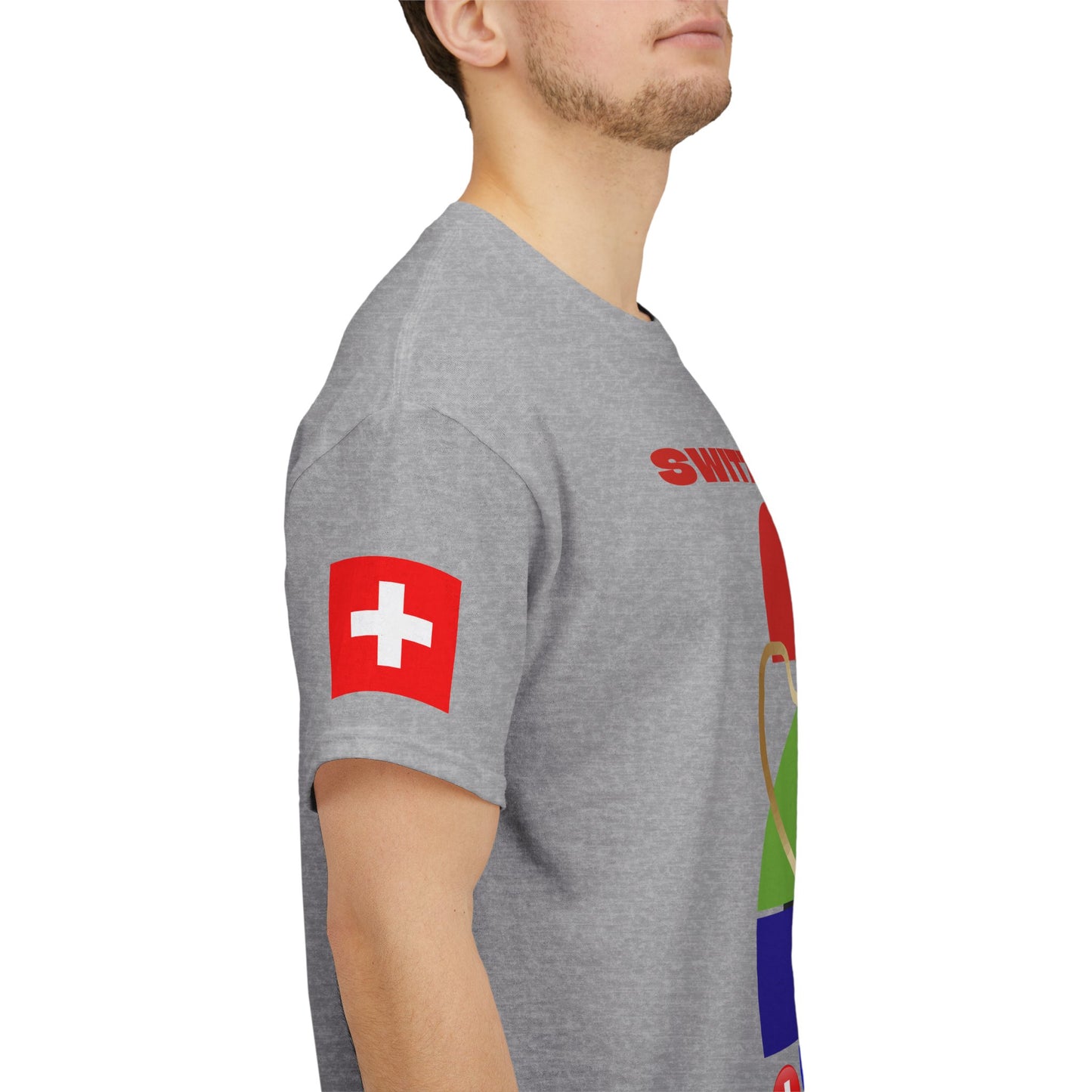 Switzerland Football T-Shirt - Unisex Switzerland Soccer Fan Tee with Flag (2026)