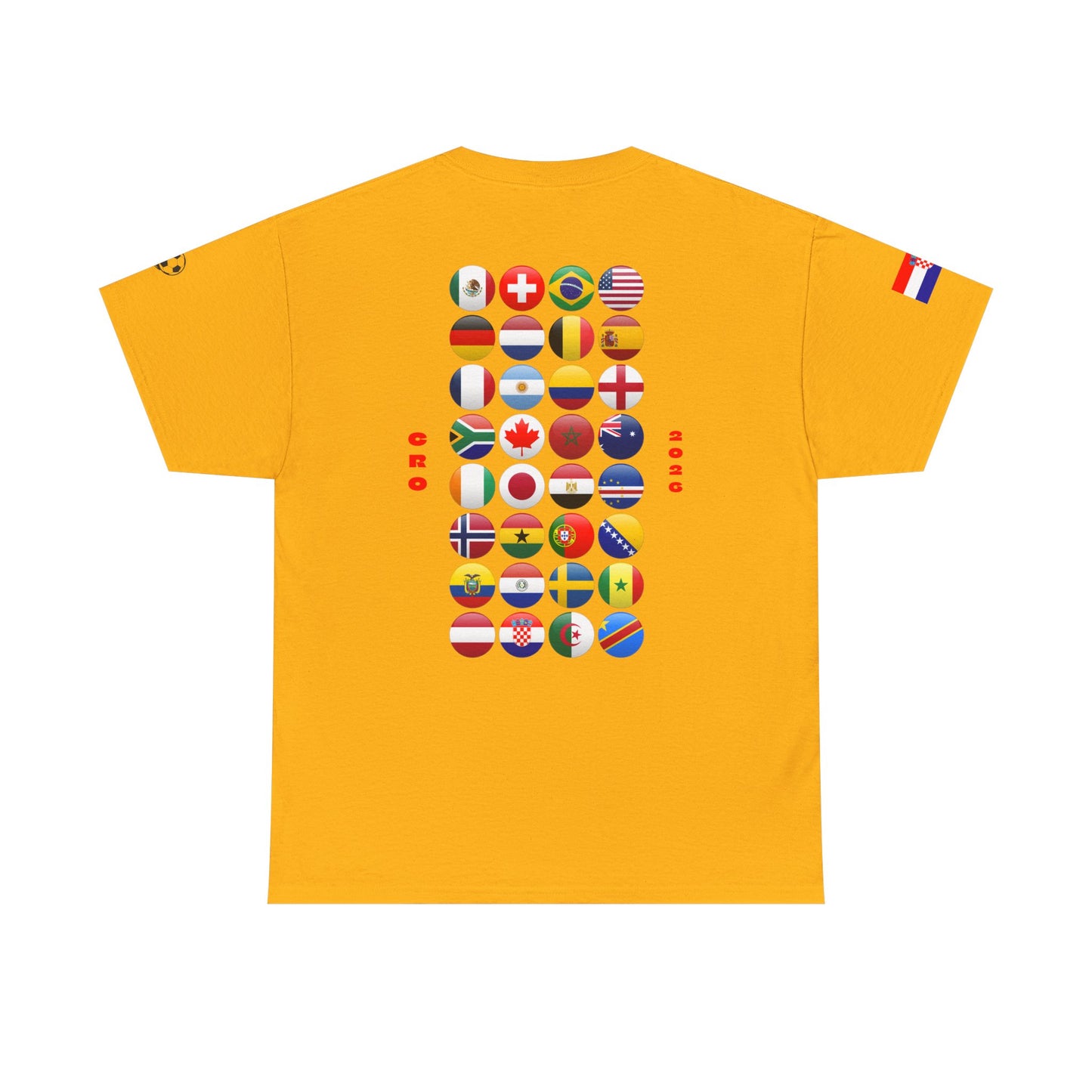 Croatia Football T-Shirt - Unisex Croatia Soccer Fan Tee with Flag (2026)