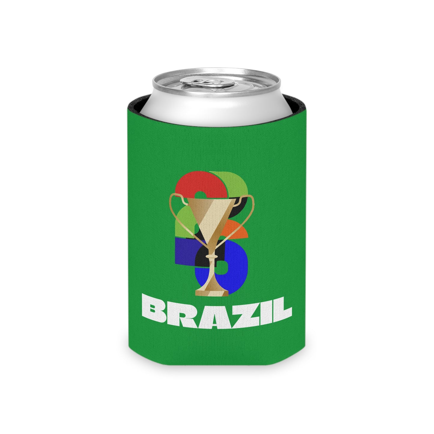 Brazil Soccer Can Cooler - Brazil Football Fan Koozie for Game Day (2026)