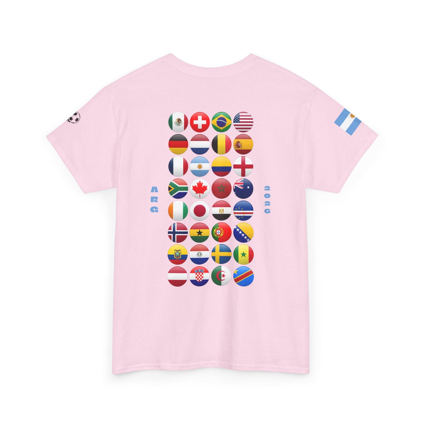 Argentina Football T-Shirt - Unisex Argentina Soccer Fan Tee with Flag (2026)