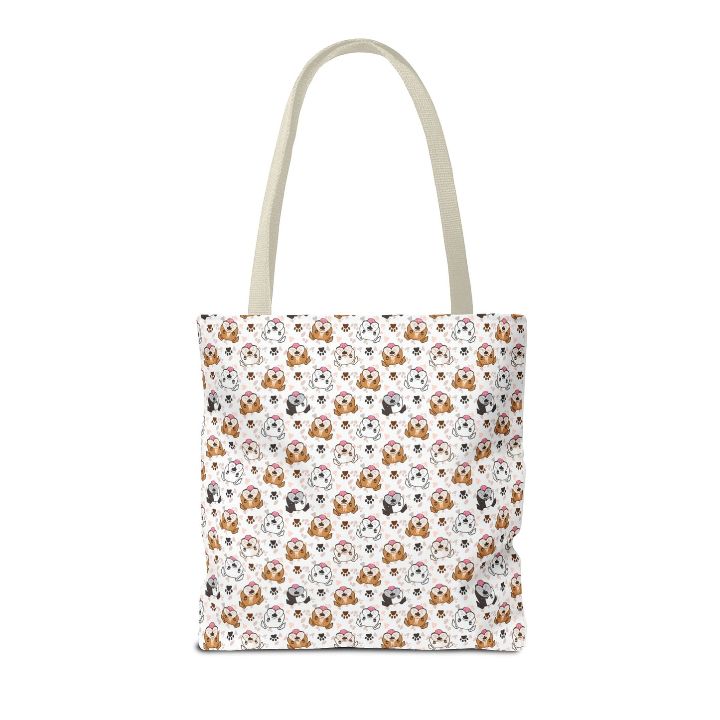 English Bulldog Tote Bag, Bulldog Lover Gift, Paw Print Design, Pet Owner Gift, Shopping Bag, Bulldog Mom/Dad Gift