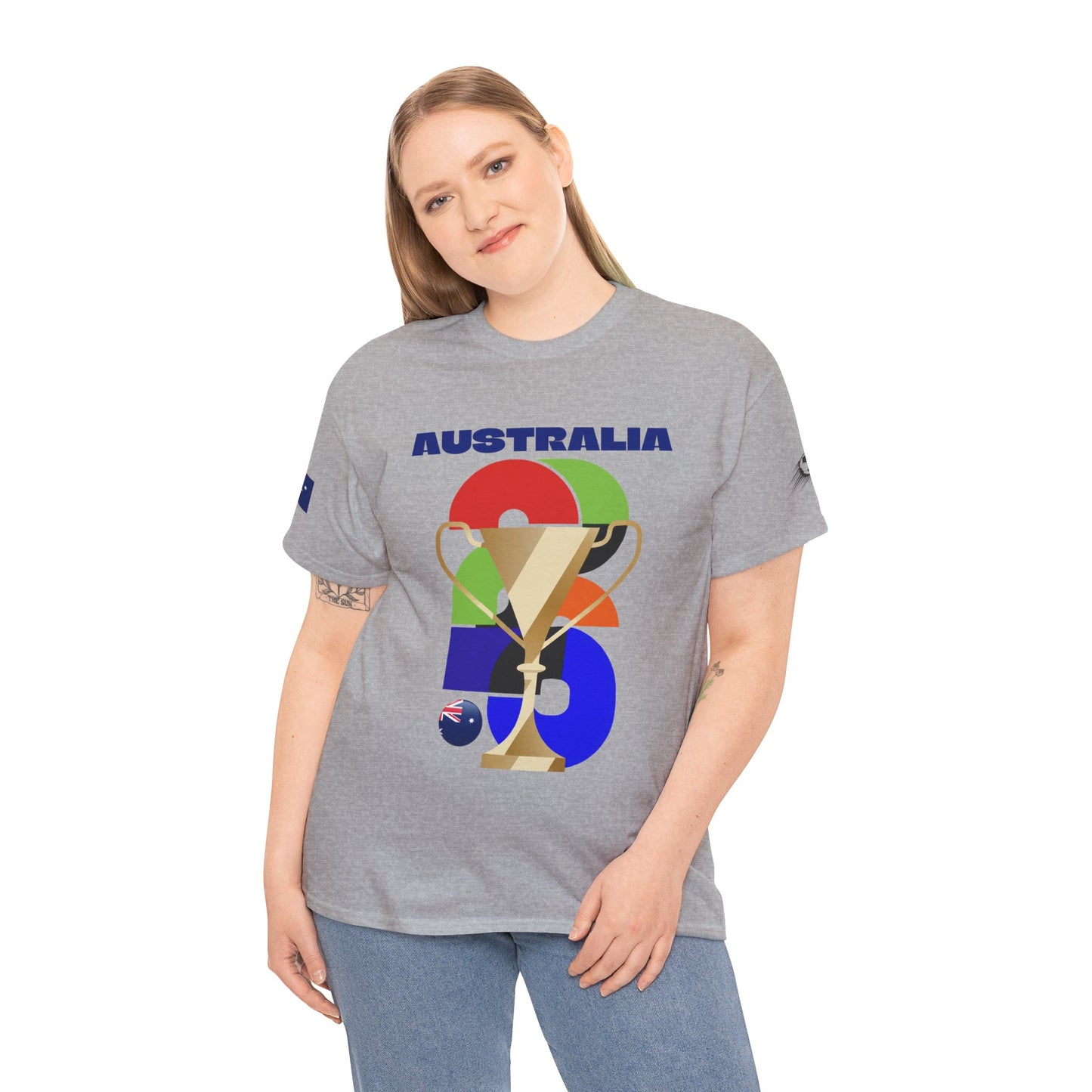 Australia Football T-Shirt - Unisex Australia Soccer Fan Tee with Flag (2026)