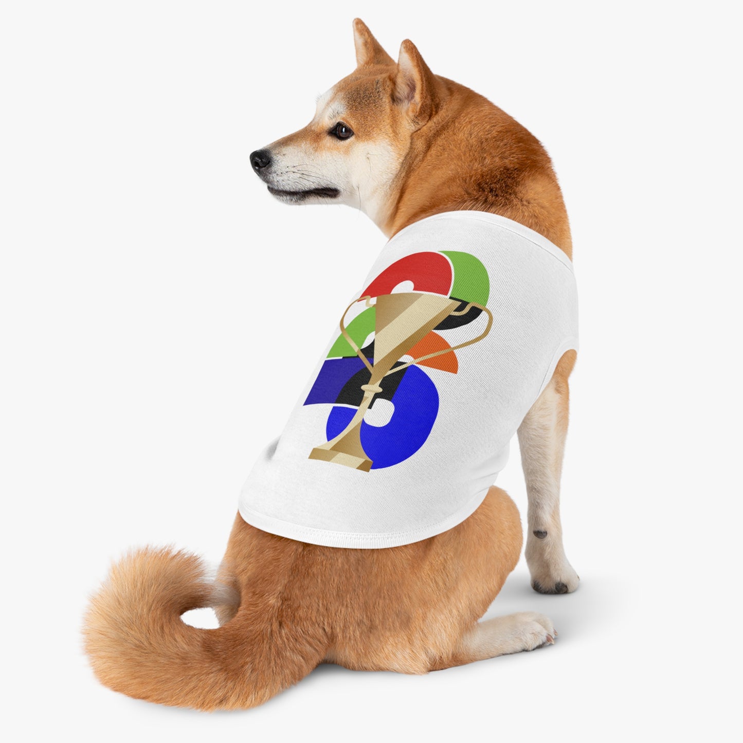 Soccer Dog Tank Top - Football Pet Tee with 2026 Trophy for Game Day & Watch Parties