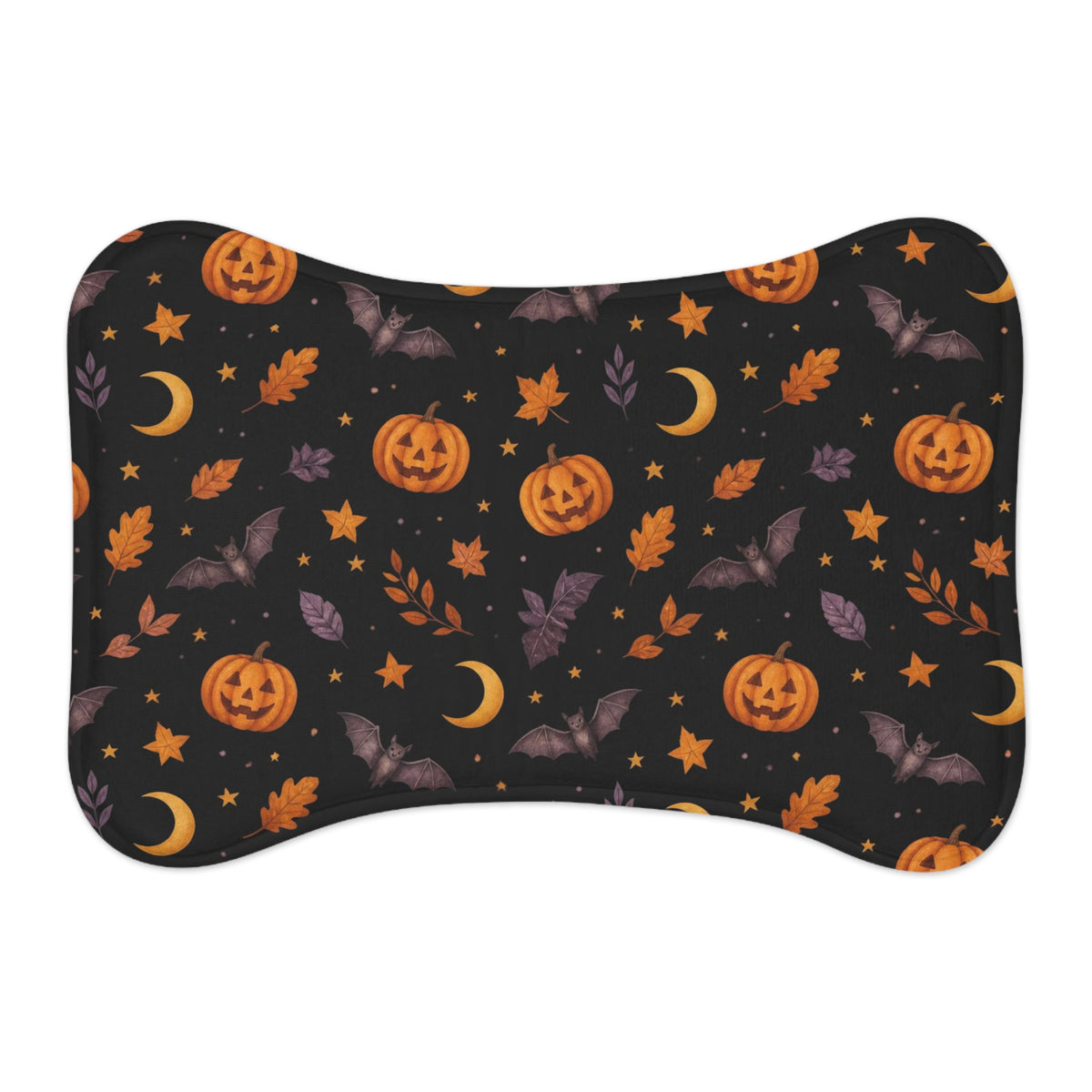 Halloween Pet Feeding Mat — Anti-Slip Foam Food Mat, Trick-or-Treat Gear