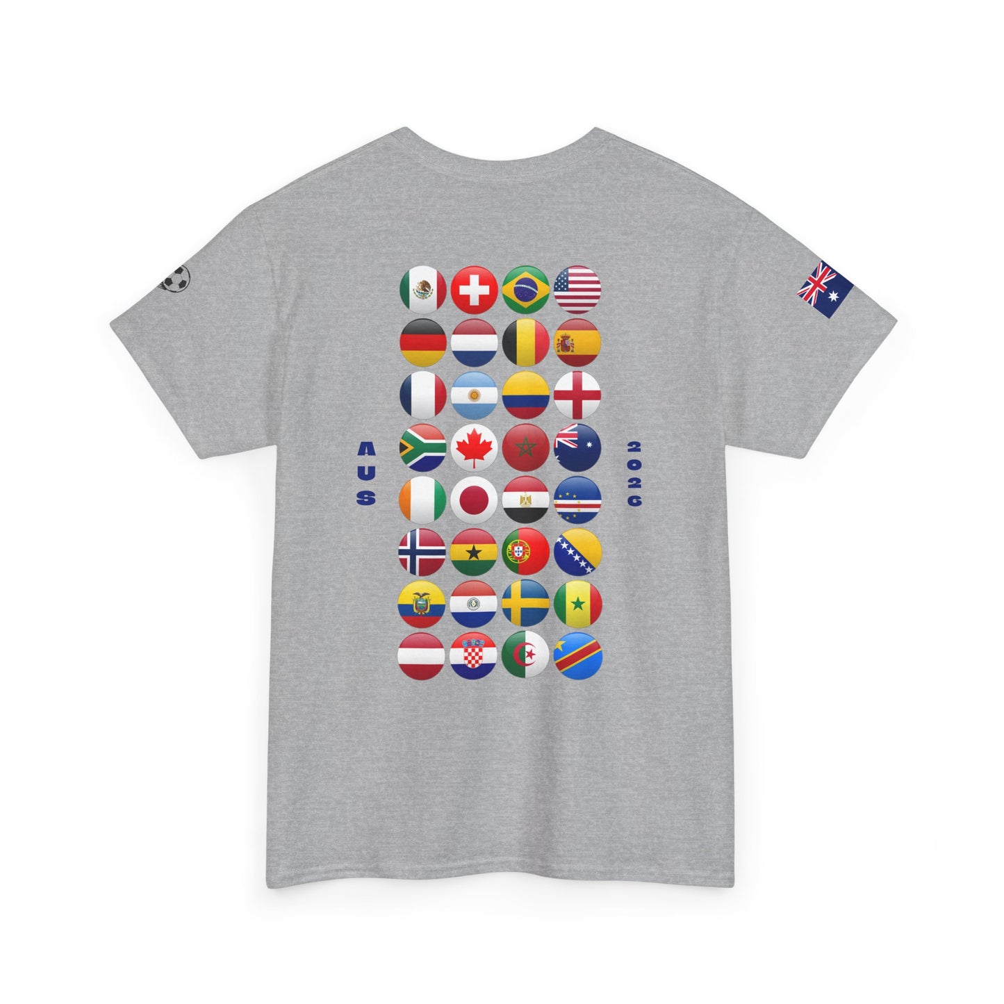 Australia Football T-Shirt - Unisex Australia Soccer Fan Tee with Flag (2026)
