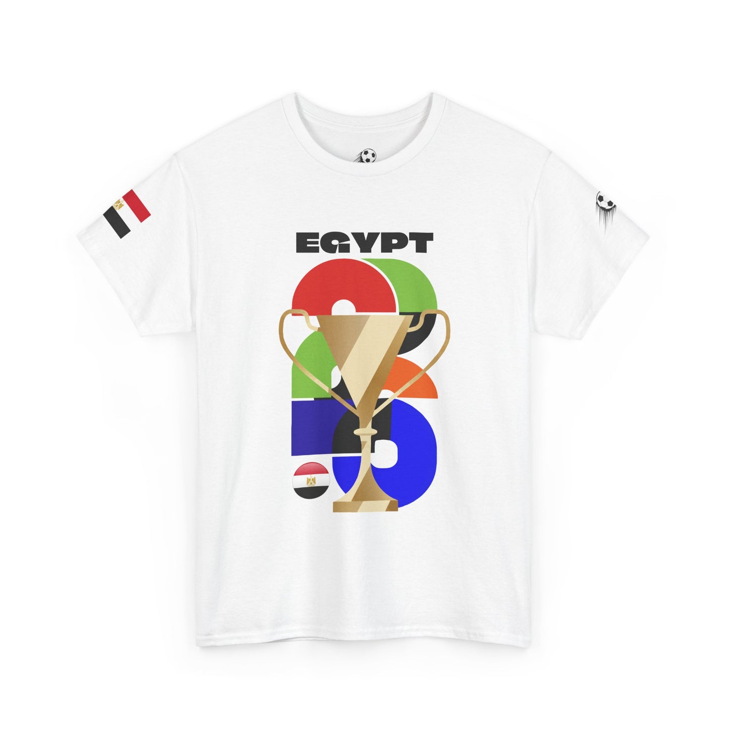 Egypt Football T-Shirt - Unisex Egypt Soccer Fan Tee with Flag (2026)