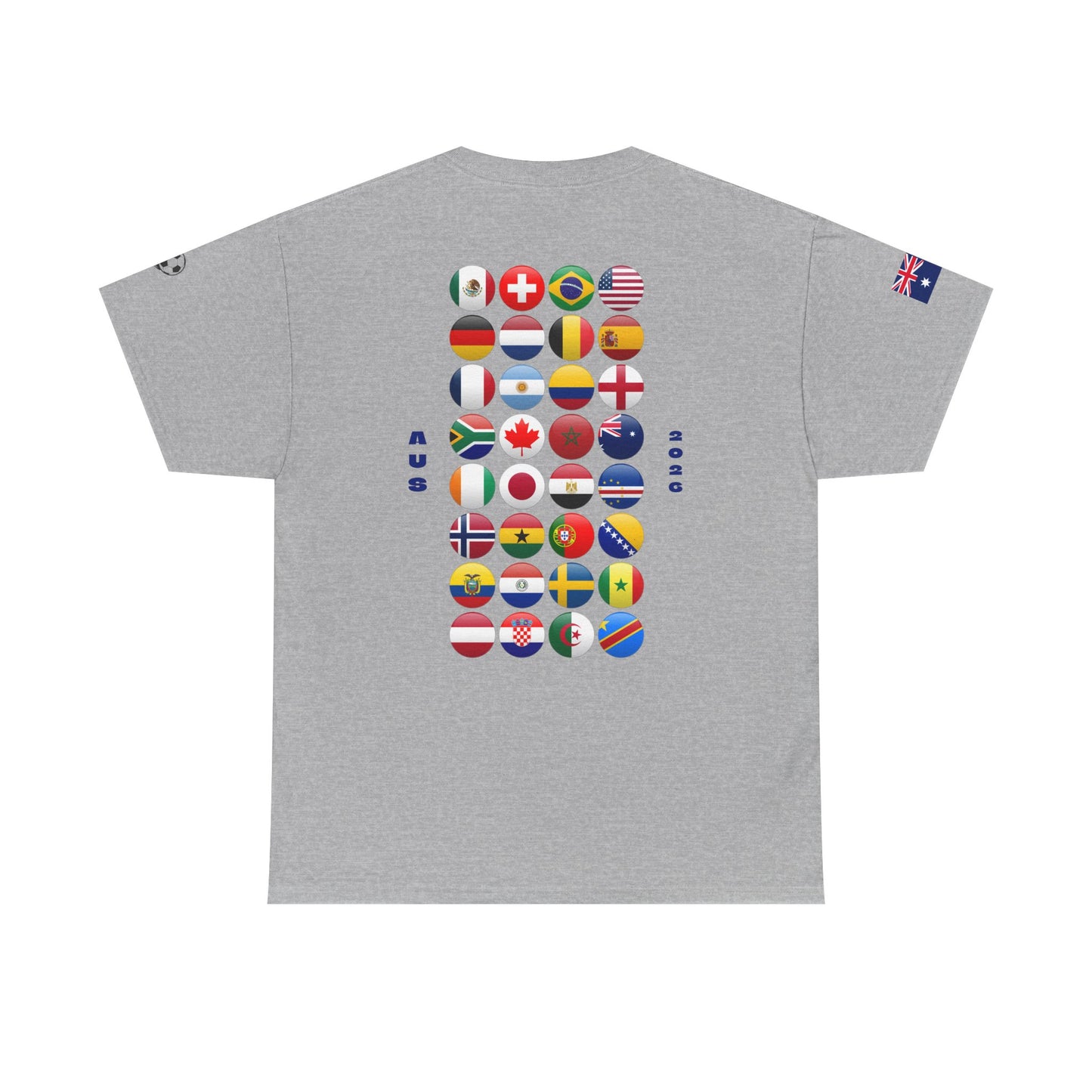 Australia Football T-Shirt - Unisex Australia Soccer Fan Tee with Flag (2026)