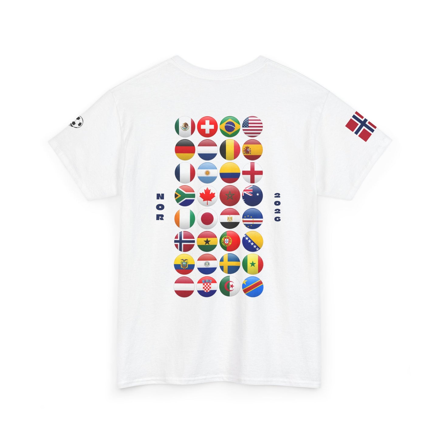 Norway Football T-Shirt - Unisex Norway Soccer Fan Tee with Flag (2026)