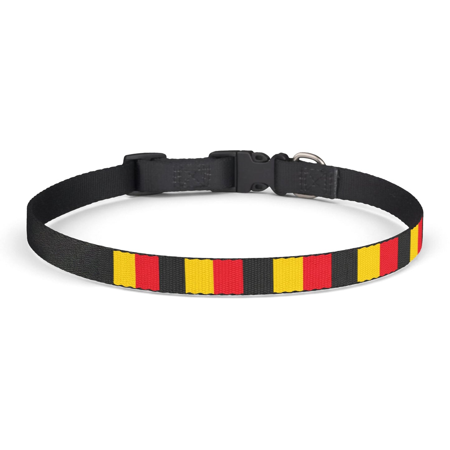 Belgium Soccer Dog Collar — Belgian Flag Grid Clip-On Pet Collar, Fan Gear