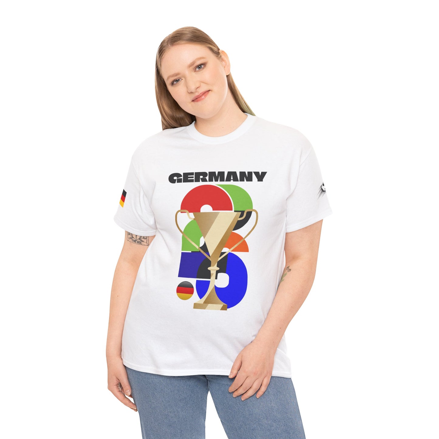 Germany Football T-Shirt - Unisex Germany Soccer Fan Tee with Flag (2026)
