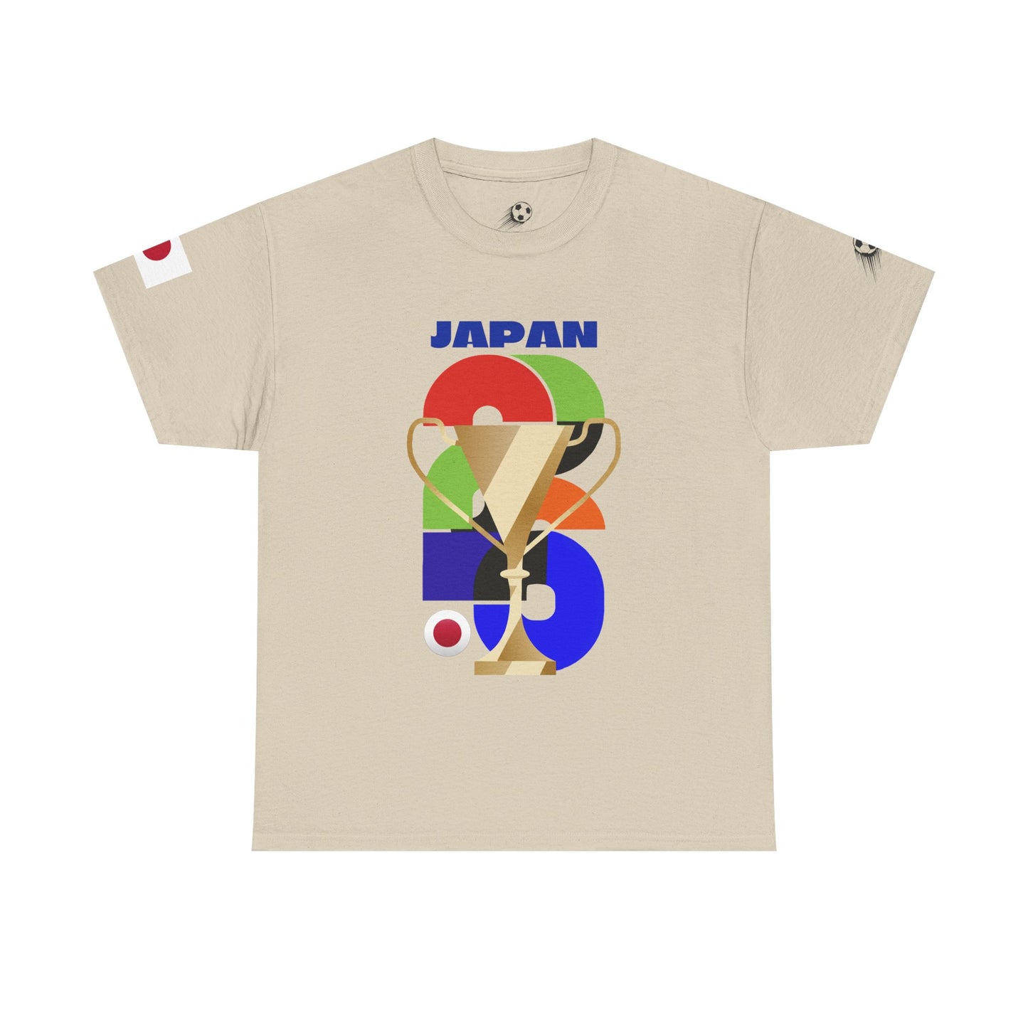 Japan Football T-Shirt - Unisex Japan Soccer Fan Tee with Flag (2026)