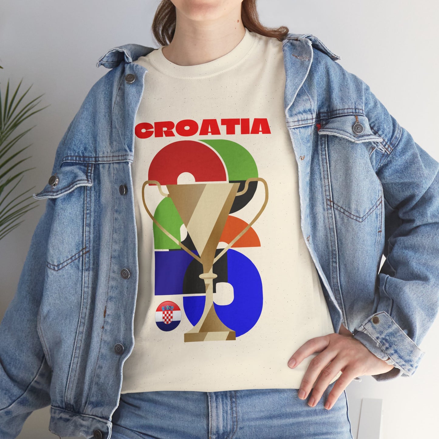 Croatia Football T-Shirt - Unisex Croatia Soccer Fan Tee with Flag (2026)