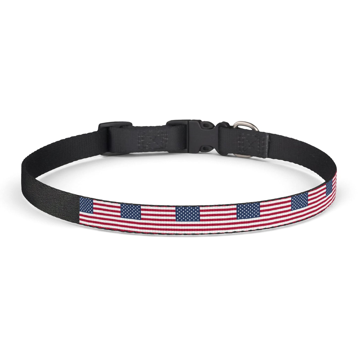 United States Soccer Dog Collar — American Flag Grid Clip-On Pet Collar, Fan Gear