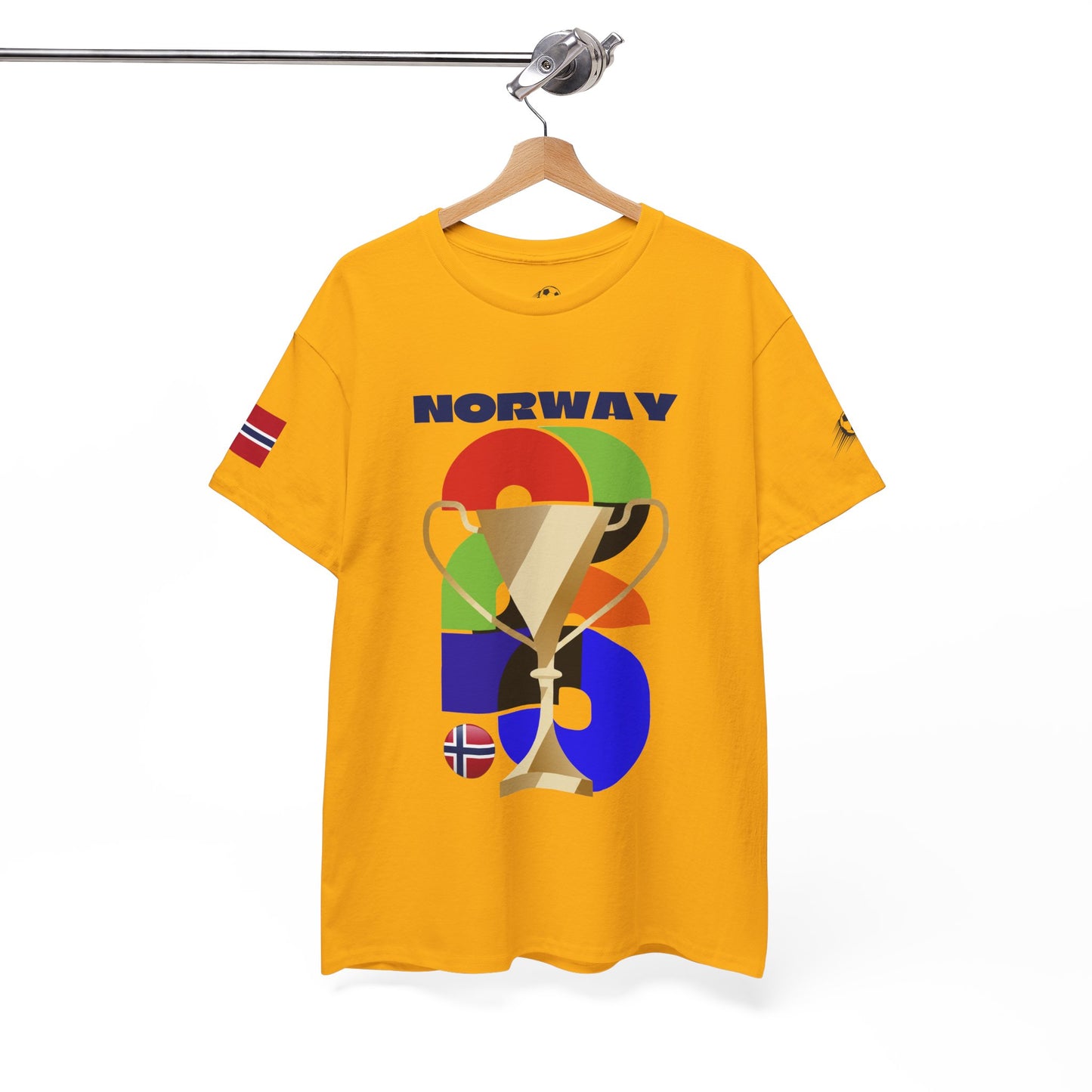 Norway Football T-Shirt - Unisex Norway Soccer Fan Tee with Flag (2026)