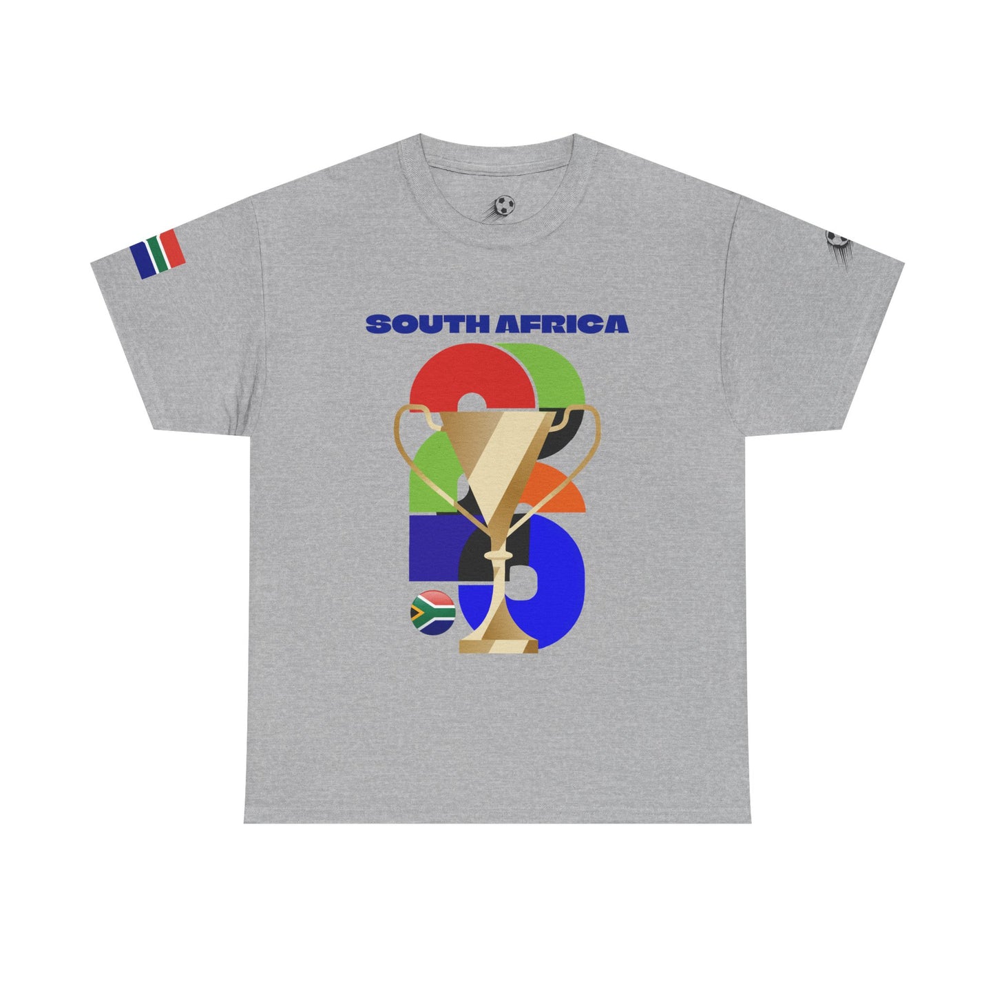 South Africa Football T-Shirt - Unisex South Africa Soccer Fan Tee with Flag (2026)