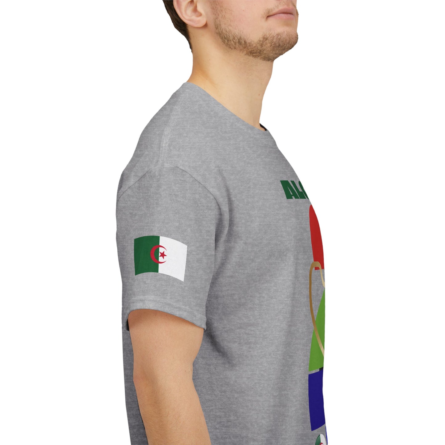 Algeria Football T-Shirt - Unisex Algeria Soccer Fan Tee with Flag (2026)
