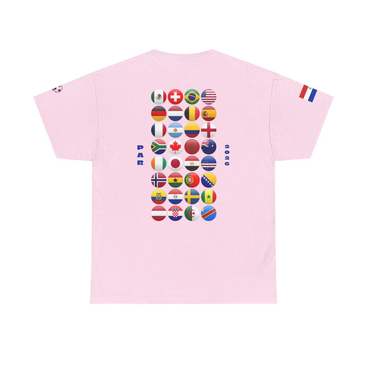 Paraguay Football T-Shirt - Unisex Paraguay Soccer Fan Tee with Flag (2026)