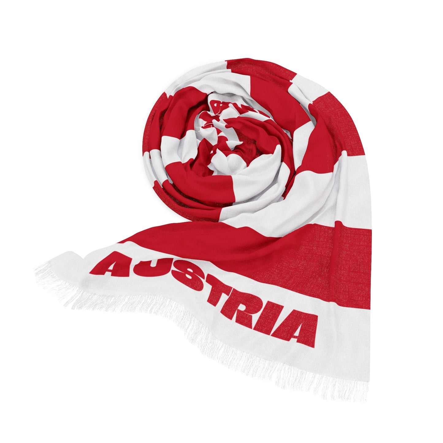 Austria Soccer Scarf - Austria Football Supporter Scarf with Flag (2026)