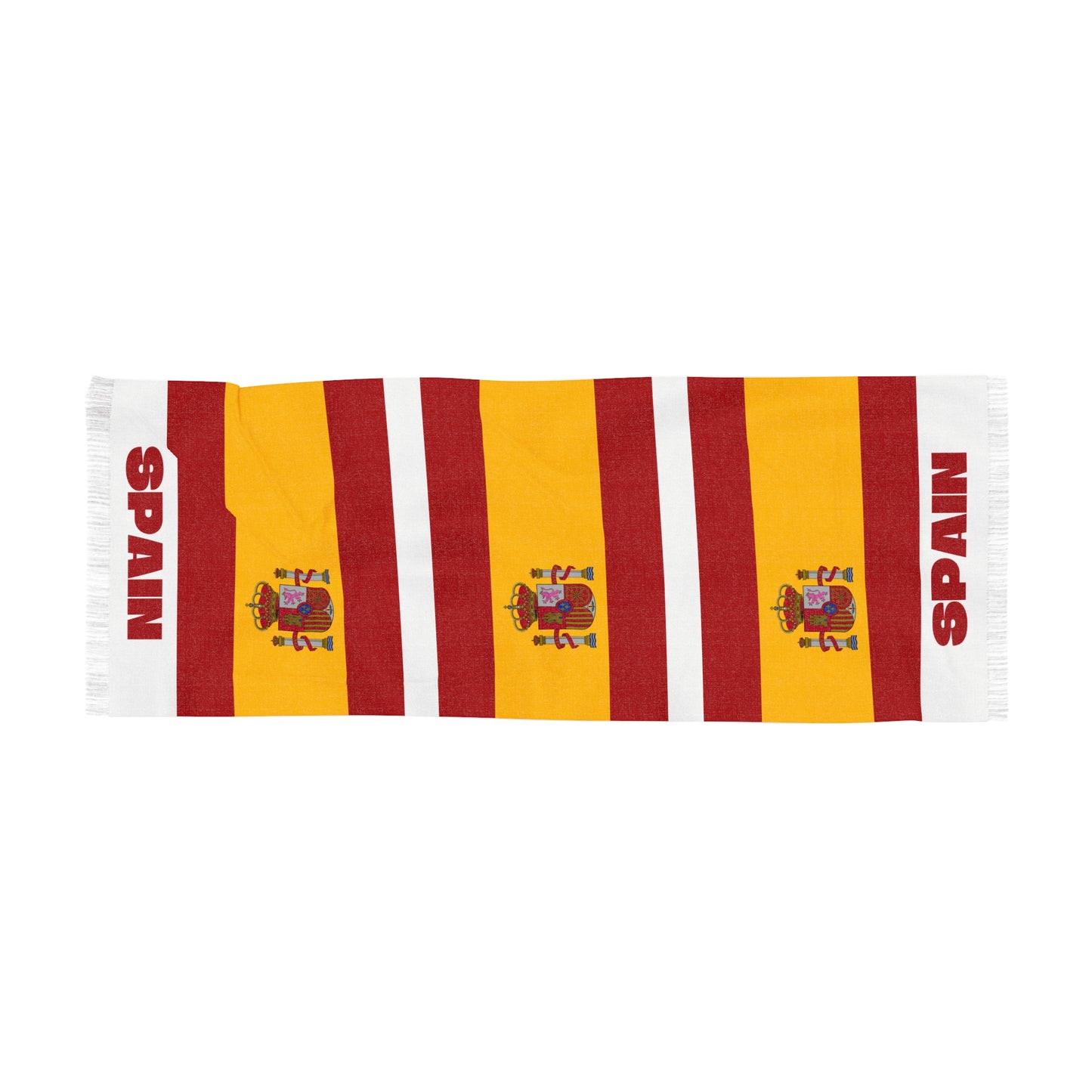 Spain Soccer Scarf - Spain Football Supporter Scarf with Flag (2026)