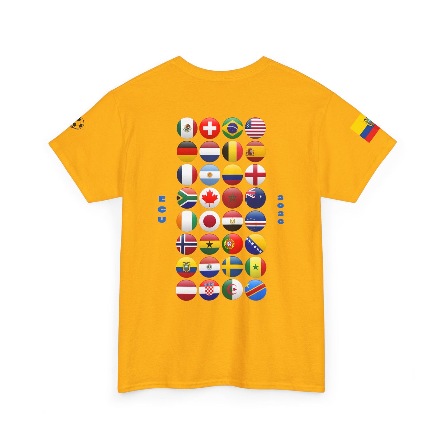 Ecuador Football T-Shirt - Unisex Ecuador Soccer Fan Tee with Flag (2026)