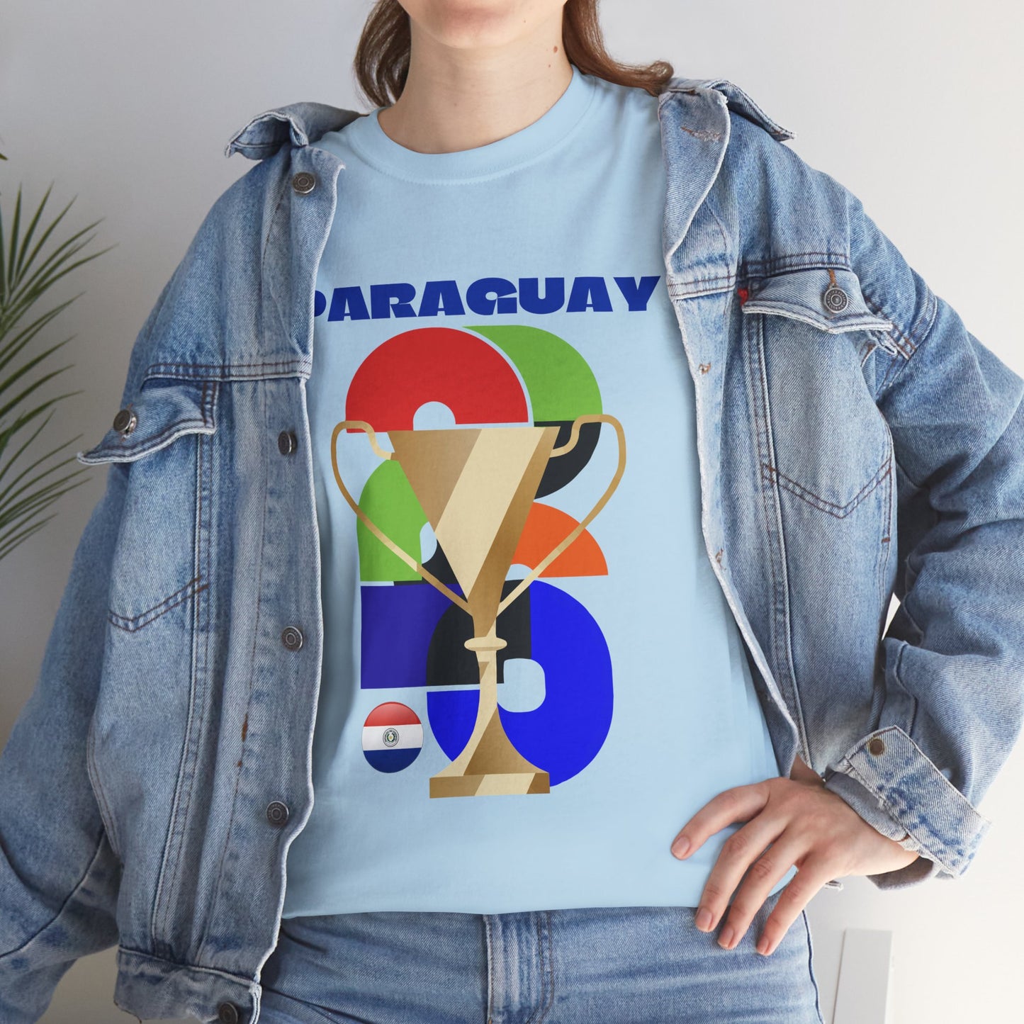 Paraguay Football T-Shirt - Unisex Paraguay Soccer Fan Tee with Flag (2026)