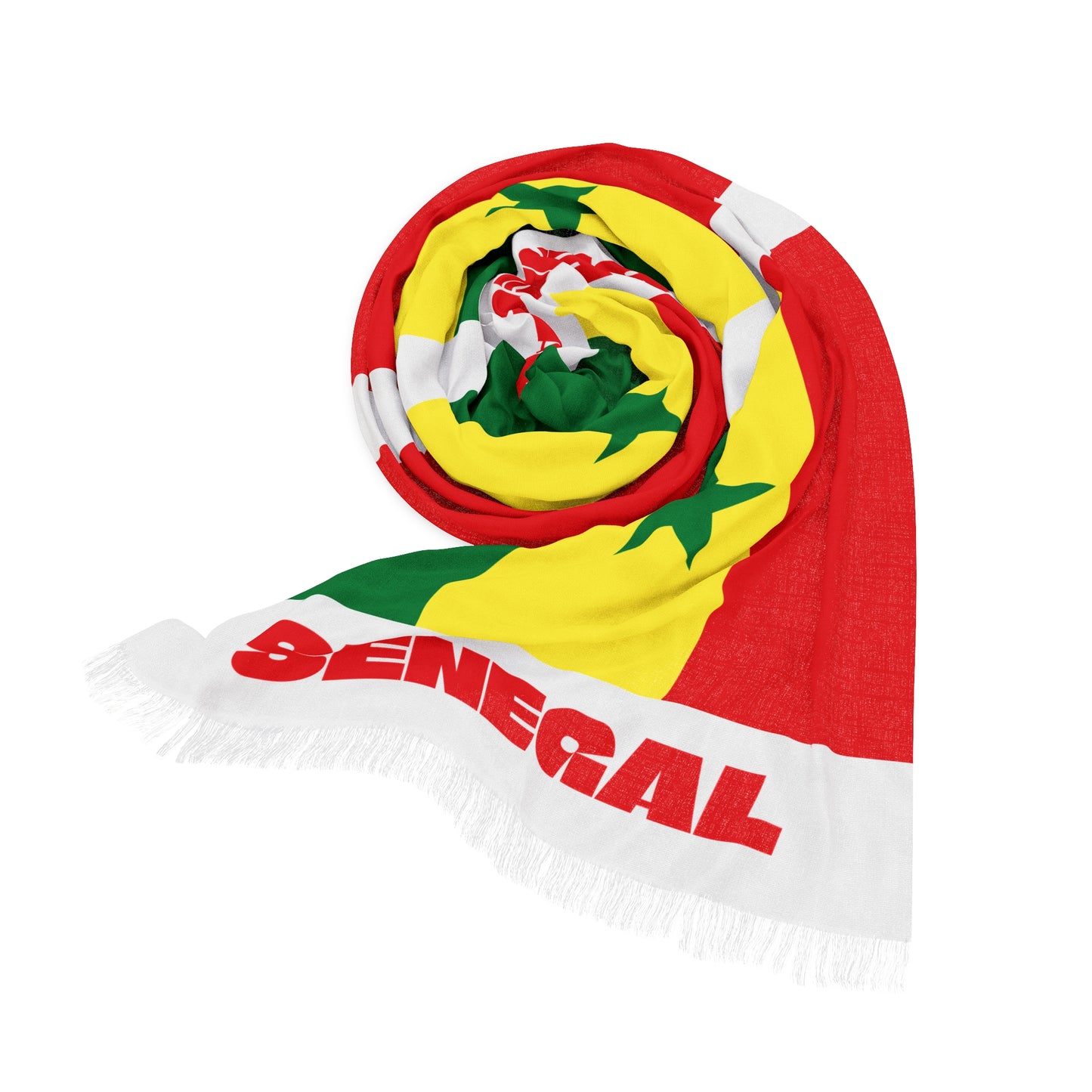 Senegal Soccer Scarf - Senegal Football Supporter Scarf with Flag (2026)