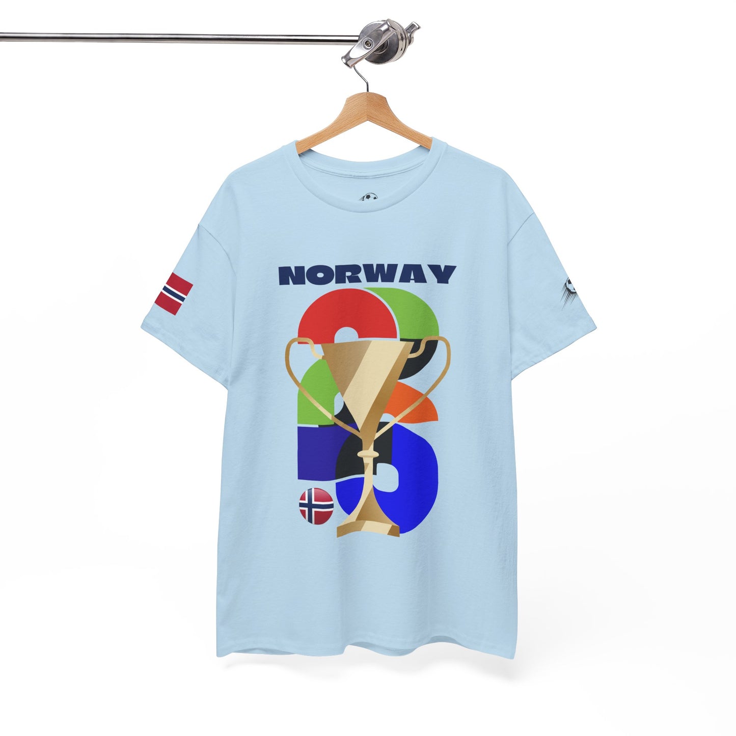 Norway Football T-Shirt - Unisex Norway Soccer Fan Tee with Flag (2026)