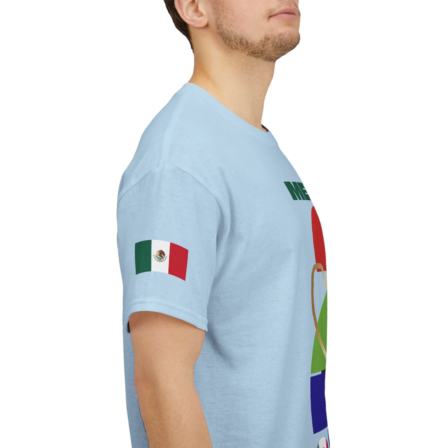 Mexico Football T-Shirt - Unisex Mexico Soccer Fan Tee with Flag (2026)